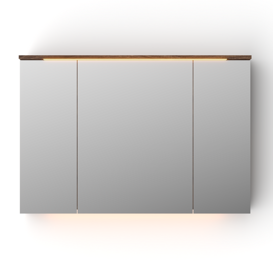 Verona speilskap, Valnøtt 120 cm