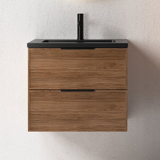 Essence 60 valnøtt m/sort matt servant