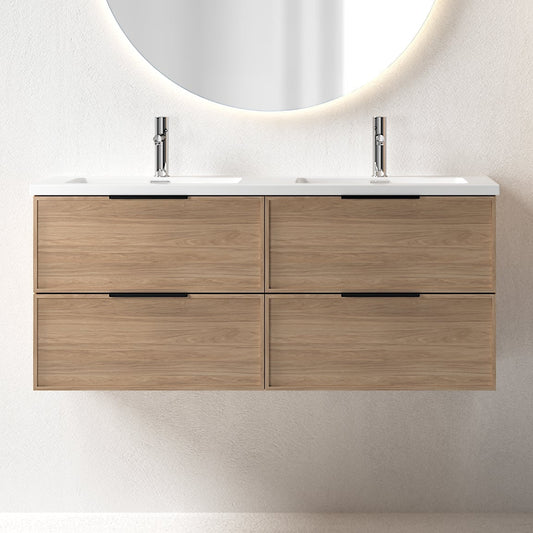 Essence 120 eik m/hvit matt dobbel servant