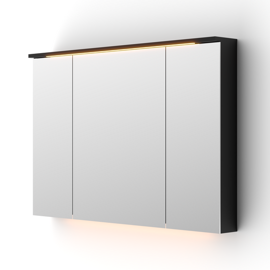 Verona speilskap, Sort matt 120 cm (returvare)