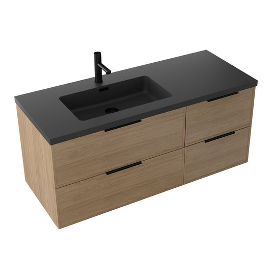 Essence 120 eik m/sort matt venstre servant