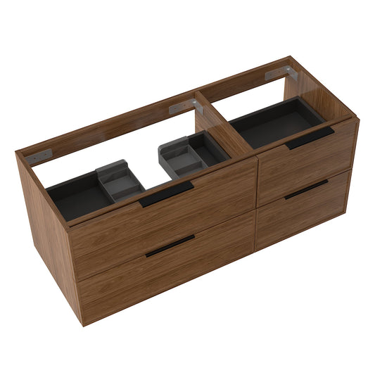 Essence 120 valnøtt UTEN/servant med venstre utsparing