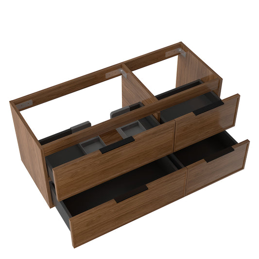 Essence 120 valnøtt UTEN/servant med venstre utsparing