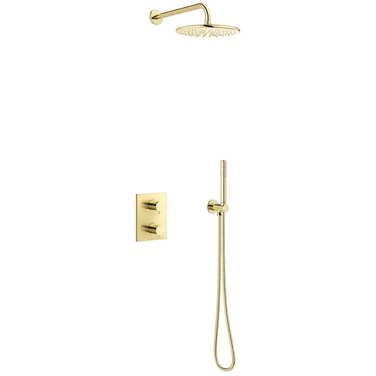 Innbyggingskran for dusj, messing