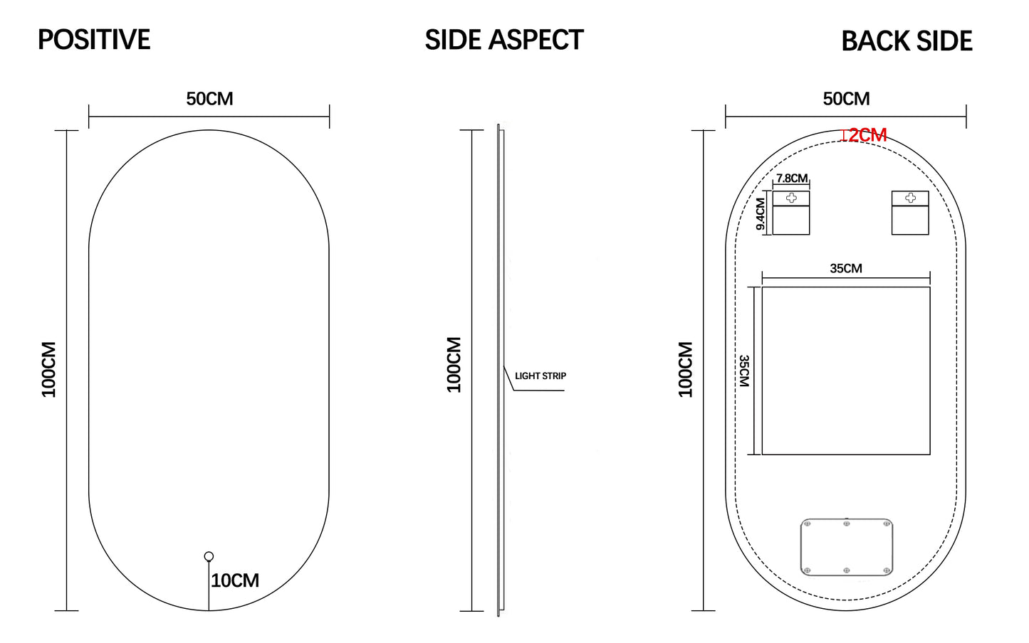 Nordic frame 50 skogsgrønn m/servant & ledspeil