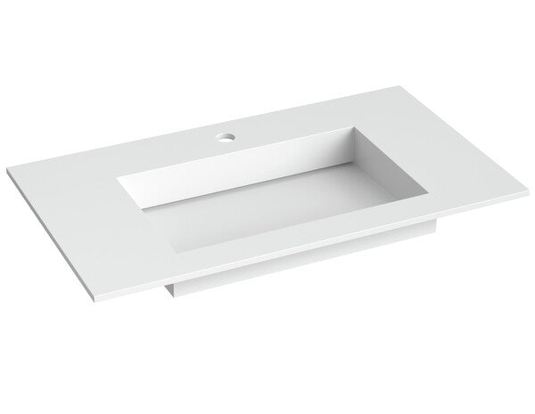 Corian servant med flat bunn
