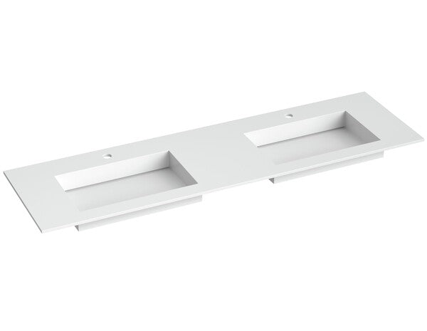 Corian servant med flat bunn