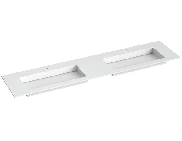 Corian servant med flat bunn