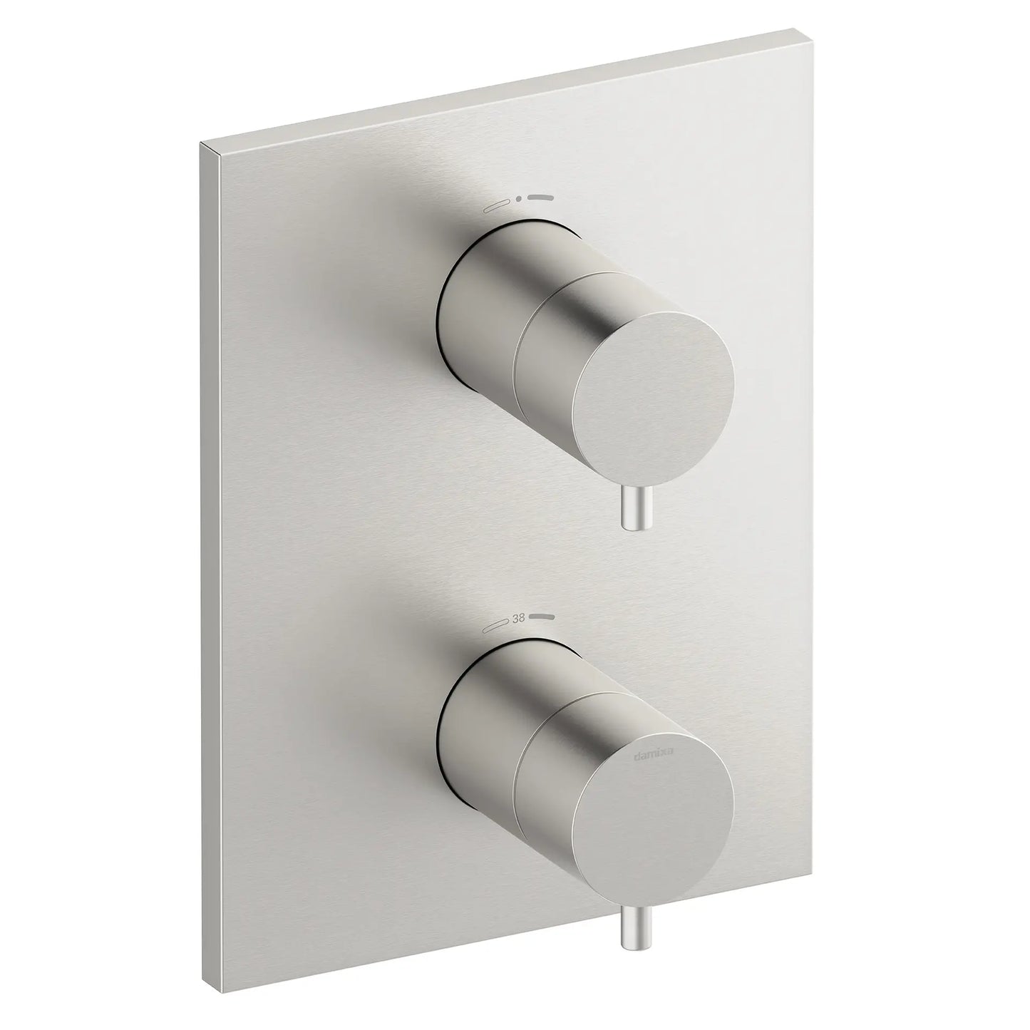 Innbyggingskran for dusj, børstet stål