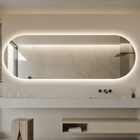 Nordic shape ledspeil 150 cm