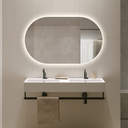 Nordic shape ledspeil 120 cm