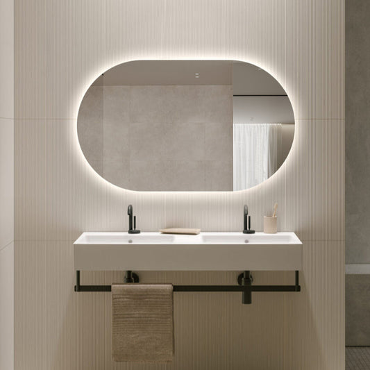Nordic shape ledspeil 100 cm