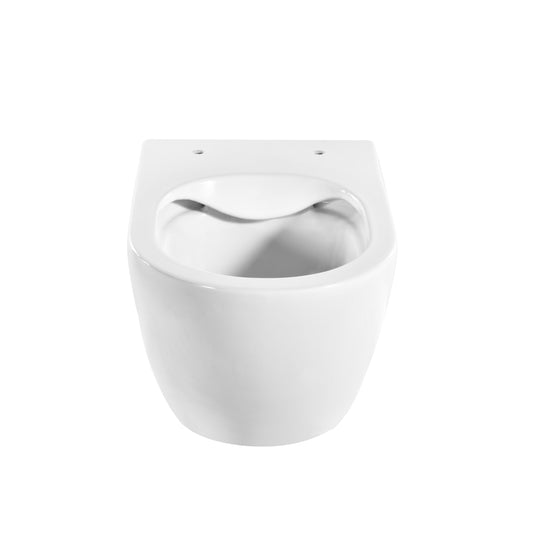 Torino veggtoalett inkl sete hvit blank