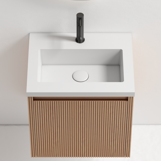 Nordic stripe compact 50 eik med servant u/speil