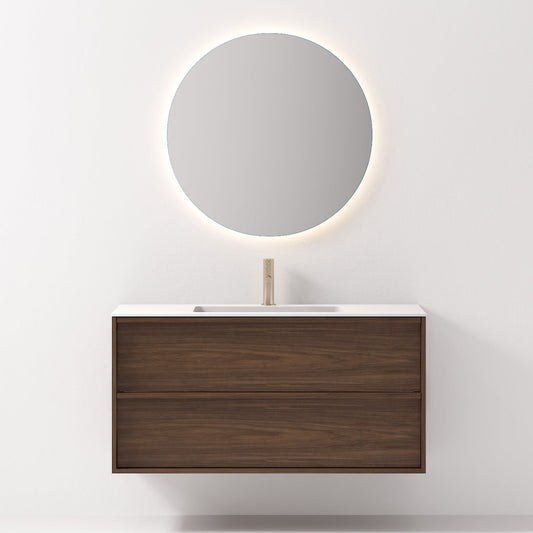 Nordic frame 120 valnøtt m/servant & speil