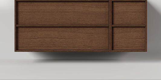 Nordic frame 150 mørk eik UTEN/servant (Utsparing venstre)