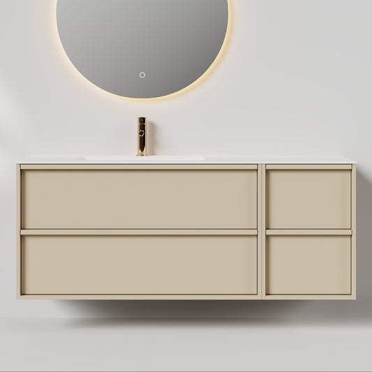 Nordic frame 150 lys grå m/enkel servant UTEN/speil