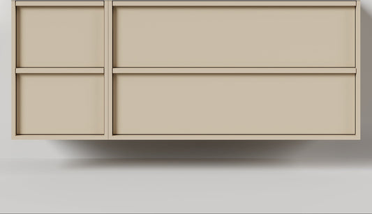 Nordic frame 150 lys grå UTEN/servant (Utsparing høyre)