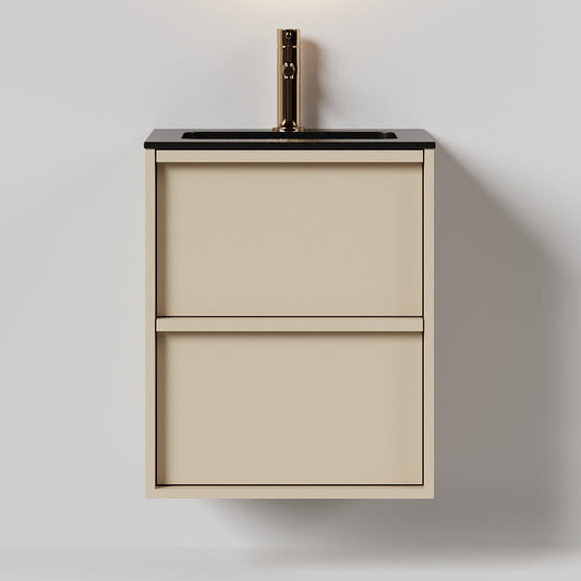 Nordic frame 50 lys grå m/sort matt servant UTEN/speil