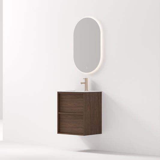 Nordic frame 50 valnøtt m/servant & ledspeil