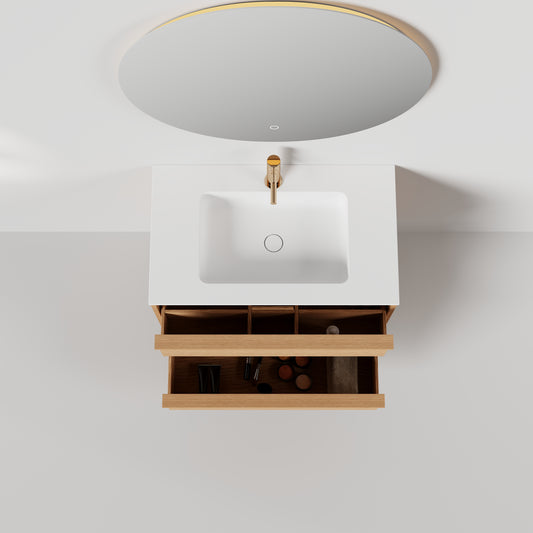 Nordic frame 80 naturlig eik m/servant UTEN/speil