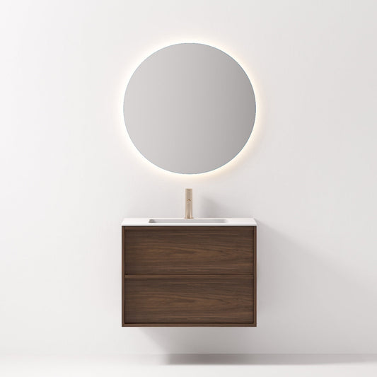 Nordic frame 80 valnøtt m/servant & speil