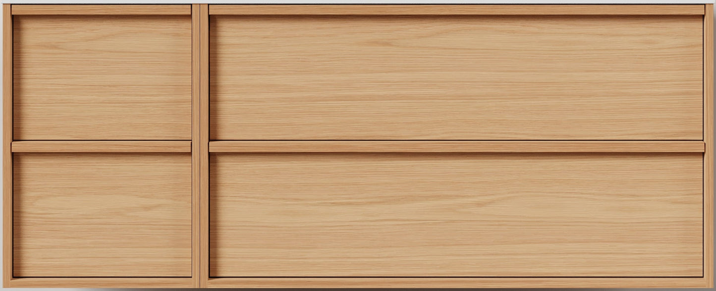 Nordic frame 150 eik UTEN/servant (Utsparing høyre) V2