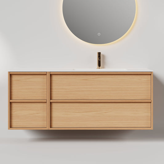 Nordic frame 150 eik m/enkel servant UTEN/speil, høyre V2