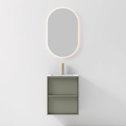 Nordic frame 50 skogsgrønn m/servant & ledspeil