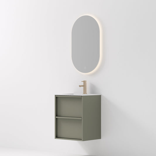 Nordic frame 50 skogsgrønn m/servant & ledspeil