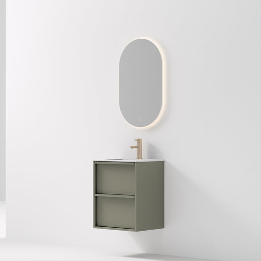 Nordic frame 50 skogsgrønn m/servant & ledspeil