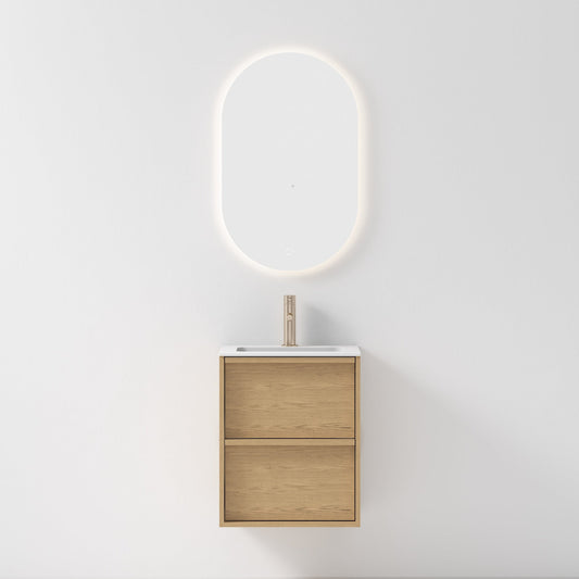 Nordic frame 50 eik m/servant & ledspeil