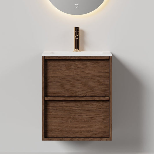 Nordic frame 50 mørk eik m/servant UTEN/speil