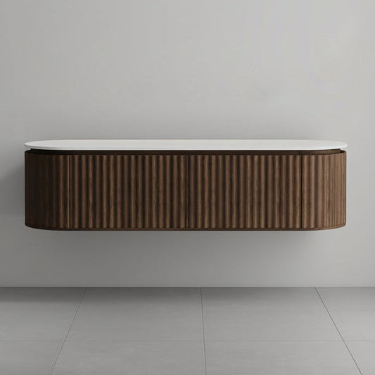 Nordic Shape 180 cm m/hvit matt benkeplate i kompositt