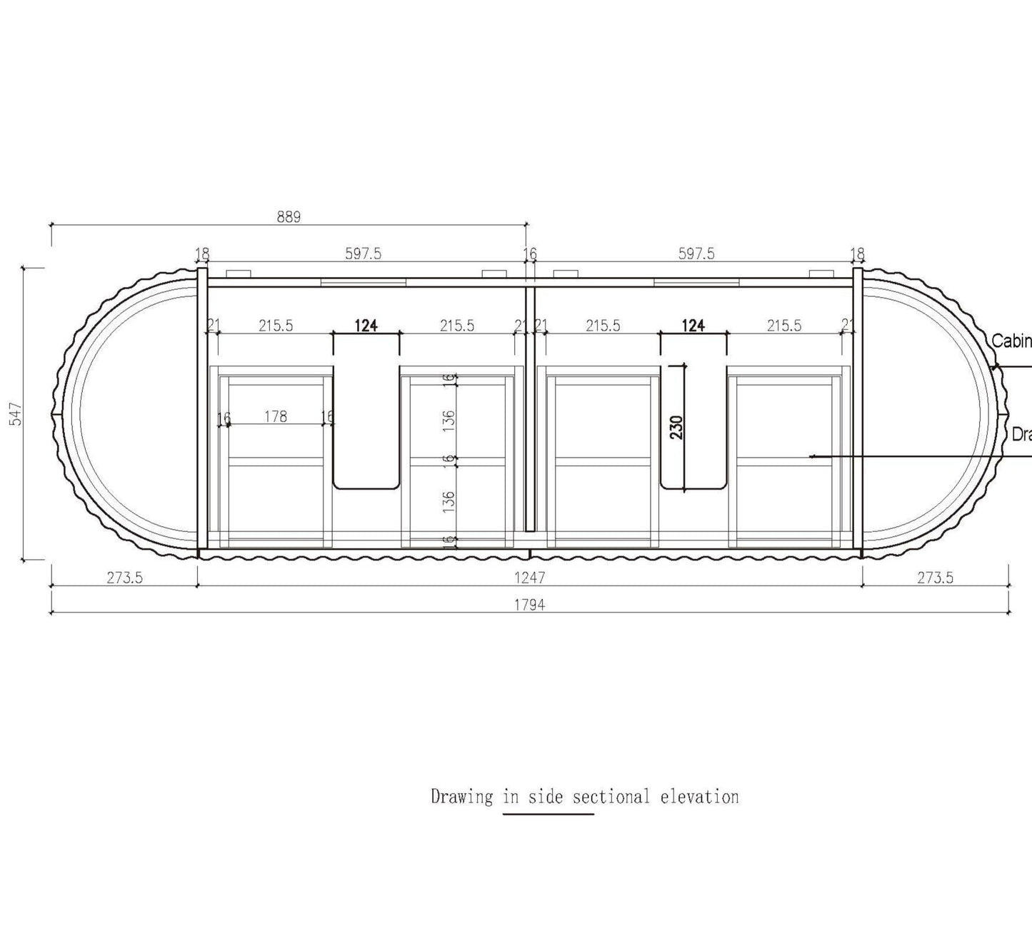 Nordic shape 180 eik med enkel/servant UTEN hull for blandebatteri. Inkludert speil