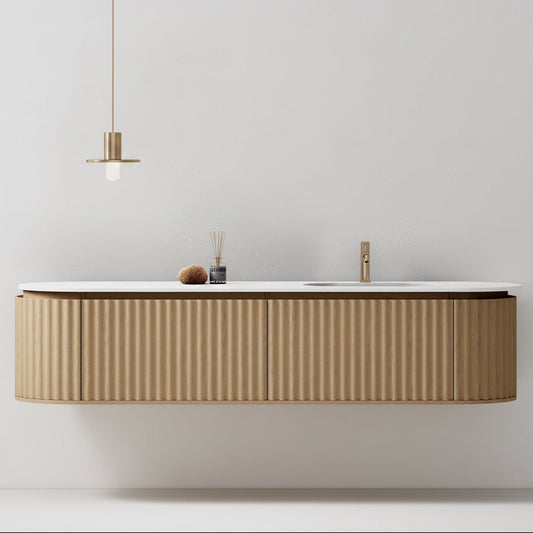 Nordic shape 180 eik med enkel servant u/speil V2