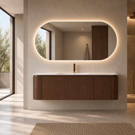 Nordic shape ledspeil 150 grande
