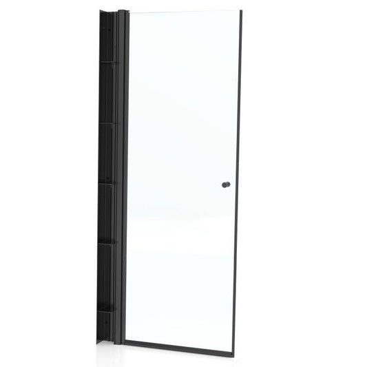 Veggprofil med hyller, sort matt