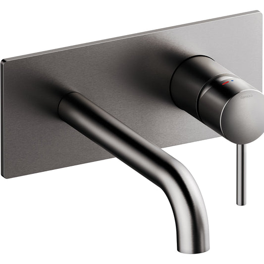 Innbyggingskran for servant komplett, børstet grafitt