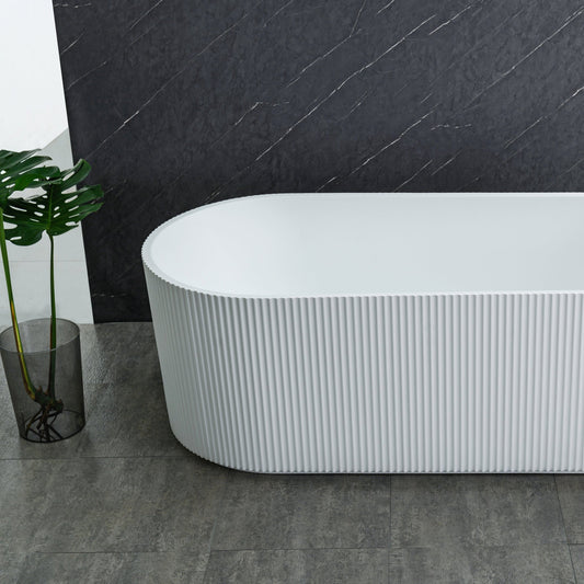 Snøhetta 170 cm akryl badekar hvit matt