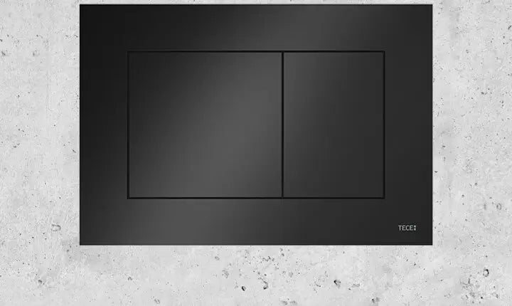 Tece trykknapp sort blank now