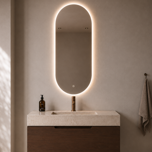 Venus dimbart lysspeil m/antidugg 50x100cm
