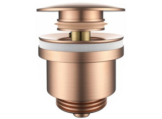 Bunnventil (Pop-up) for servant - Børstet rosegull