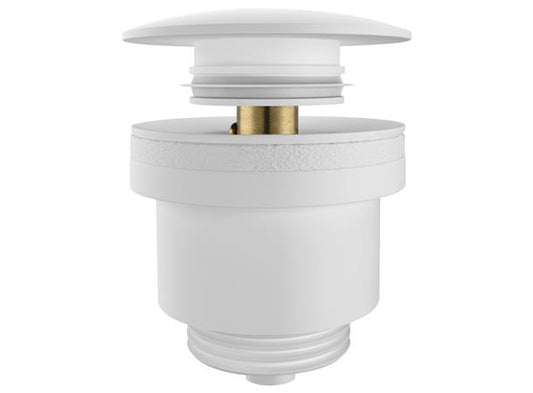 Bunnventil (Pop-up) for servant - Hvit matt