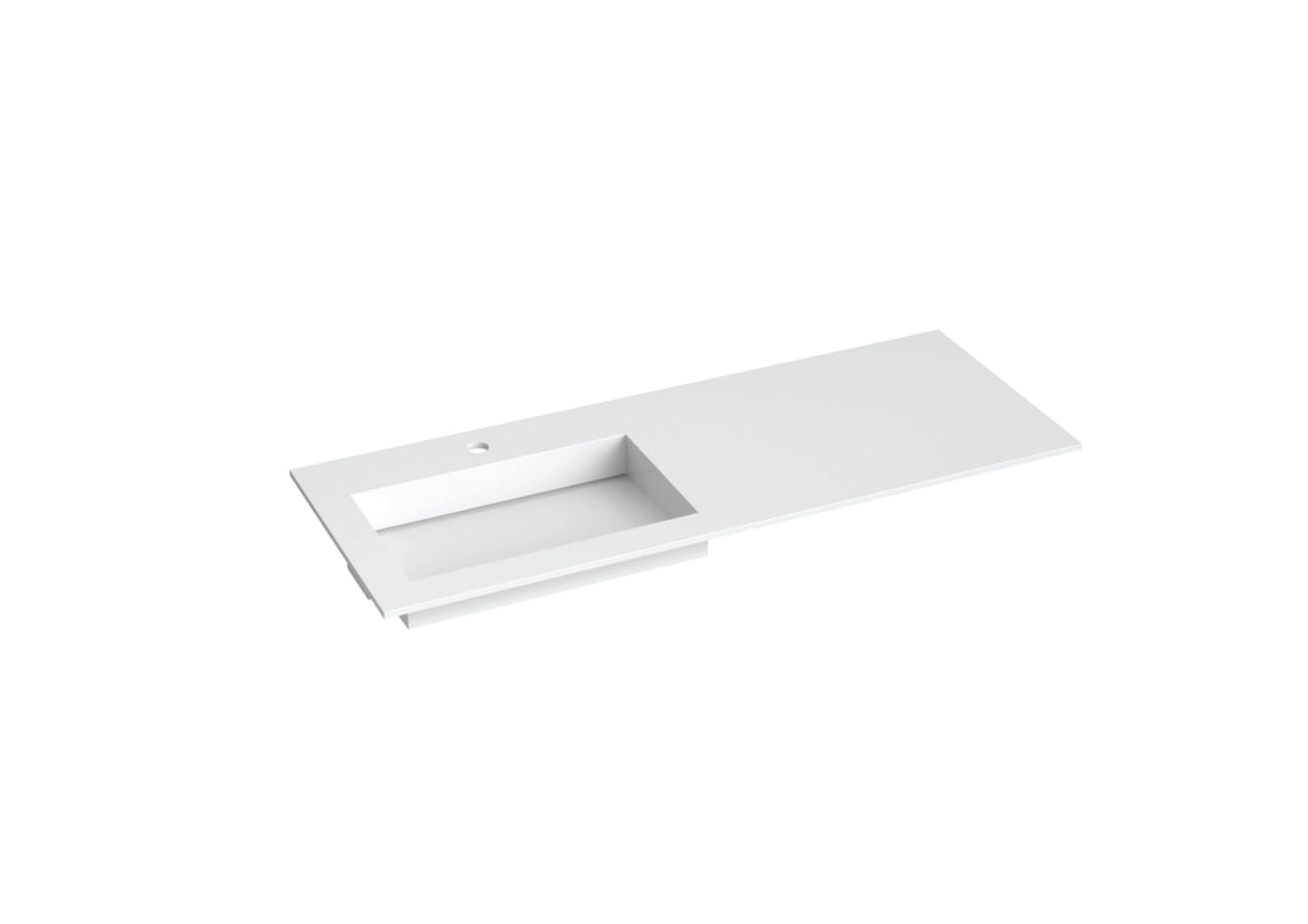 Corian sidestilt servant med flat bunn