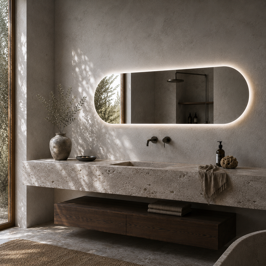Nordic shape ledspeil 150 cm
