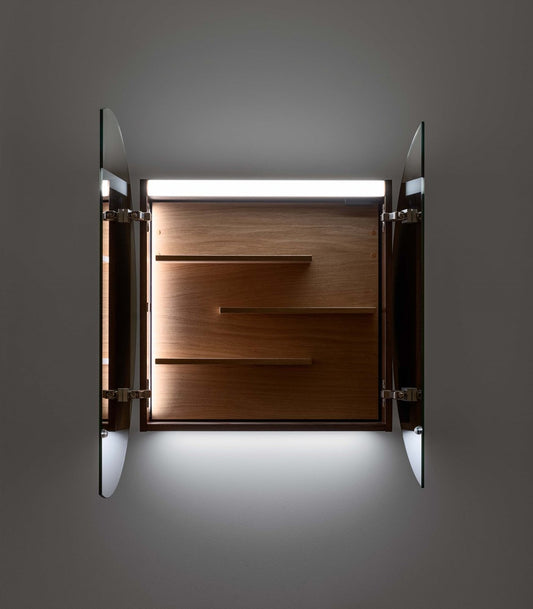 Circ rundt speilskap med lys ø80 cm