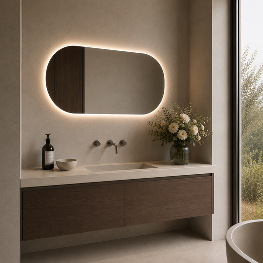 Nordic shape ledspeil 100 cm