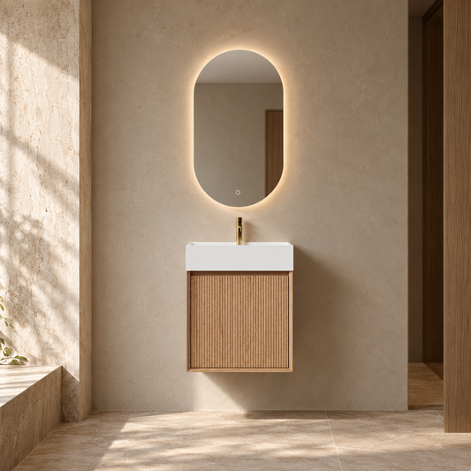 Nordic Stripe small 50 Eik med servant og speil