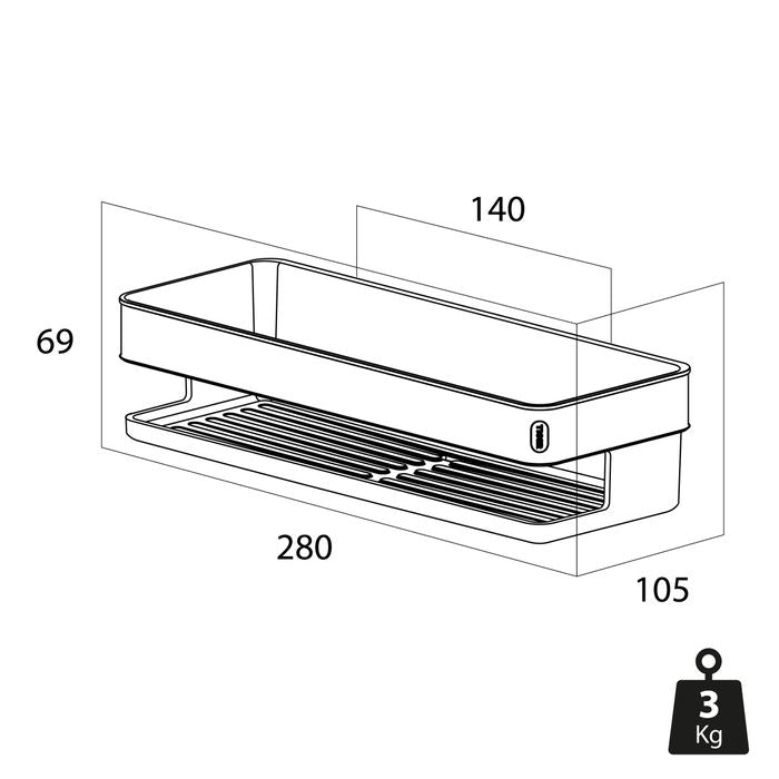 Tiger Carv Dusjkurv 28 cm